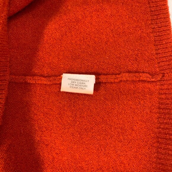 Charter Club Luxe Burnt Orange Cashmere Turtleneck Sweater - Cozy & Stylish! - Picture 5 of 8